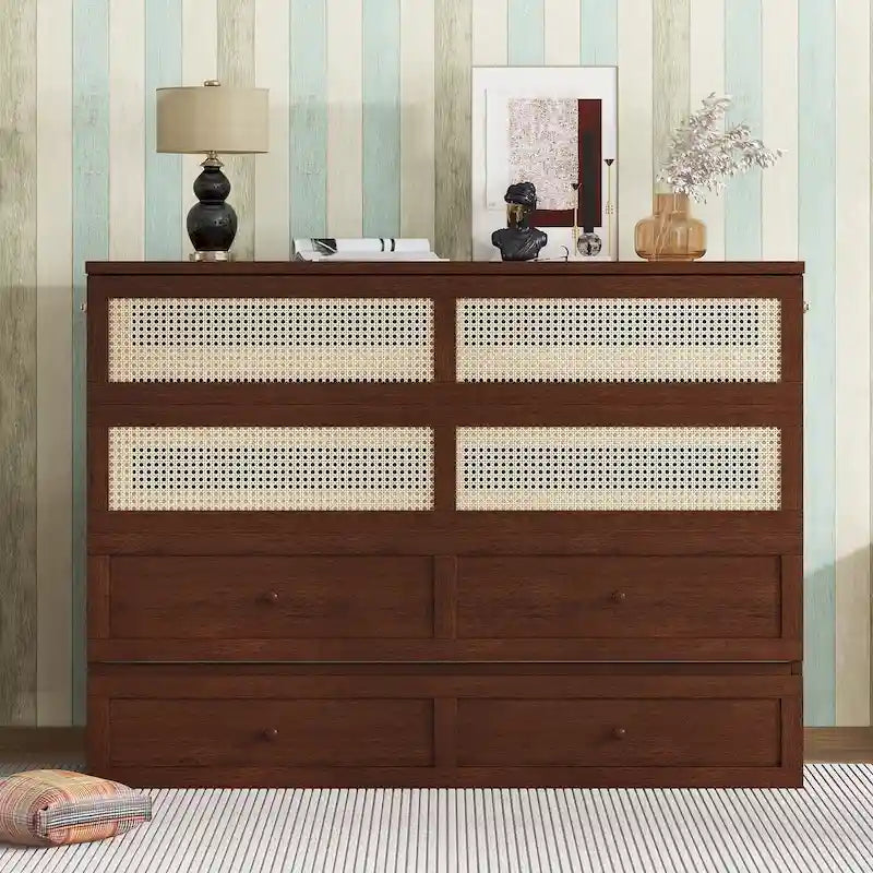 Lit escamotable Queen Size polyvalent avec fonction de rangement