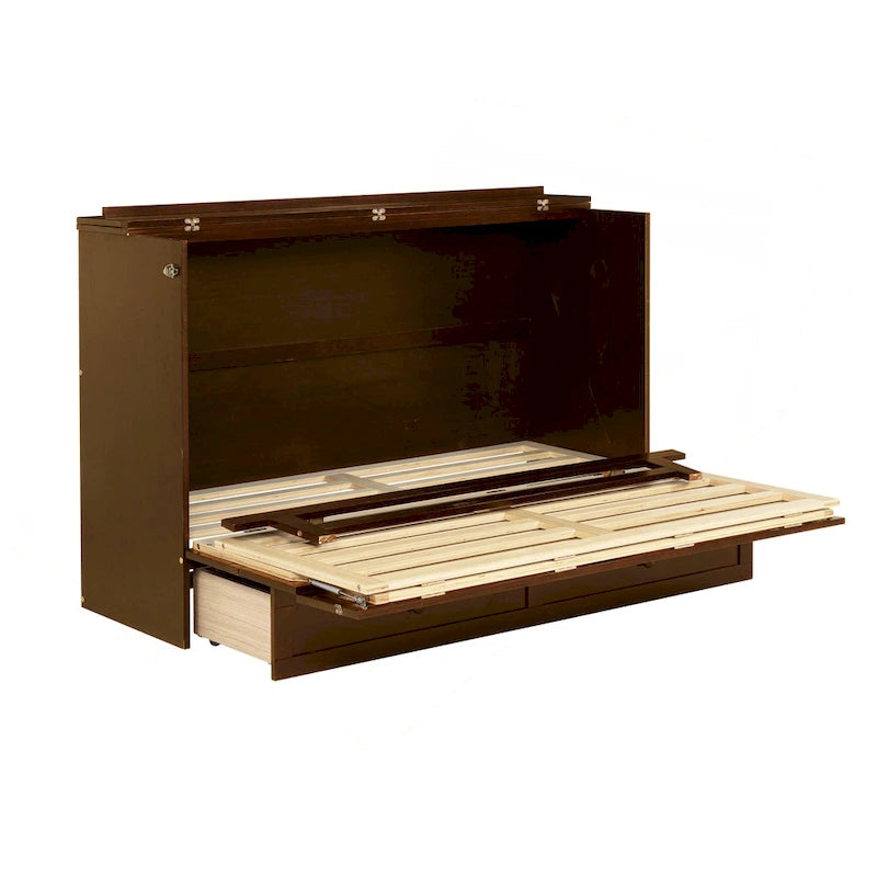 Lit escamotable Queen Size polyvalent avec fonction de rangement