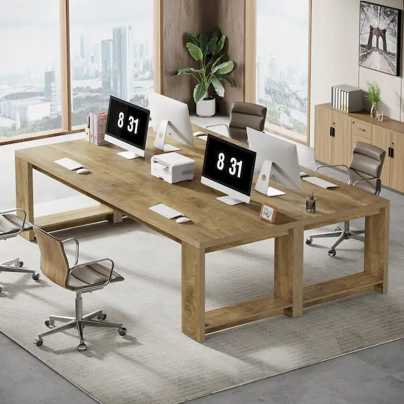 Bureau extra long Table de travail Bureau grande station de travail