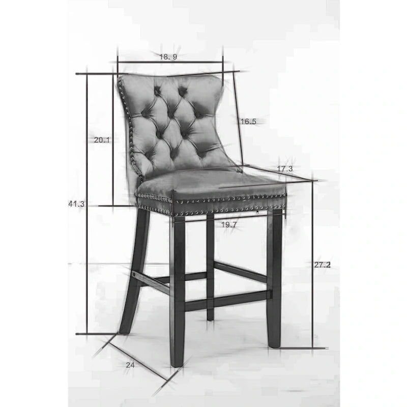 Chaises de bar de style décontracté
