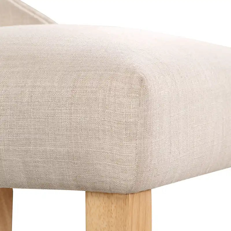 Chaises d'appoint contemporaines en bois à dossier haut capitonné