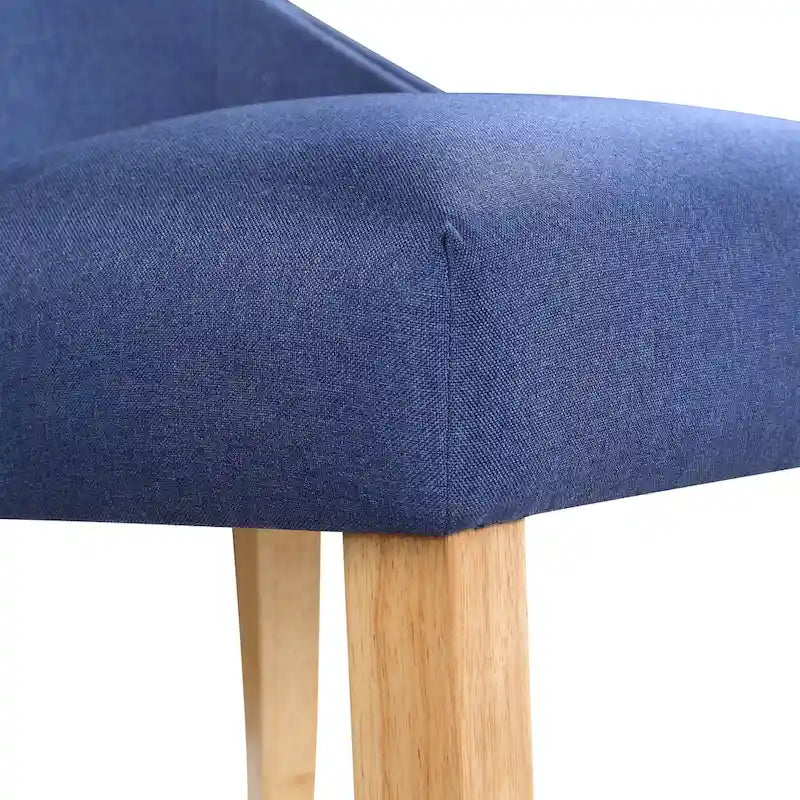 Chaises d'appoint contemporaines en bois à dossier haut capitonné