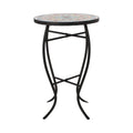 Table d'appoint d'intérieur avec plateau en carrelage