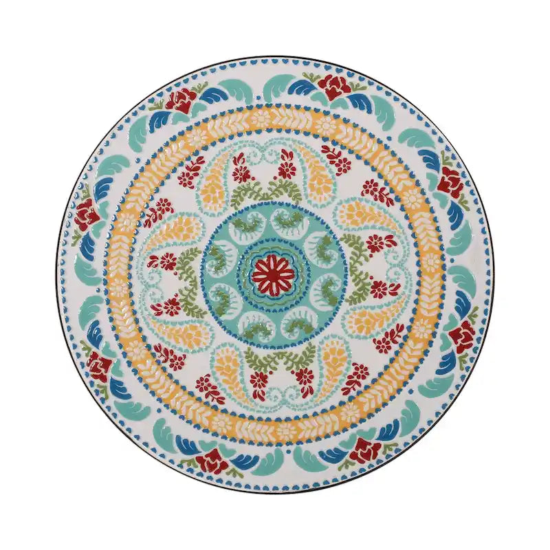 Table d'appoint d'intérieur avec plateau en carrelage