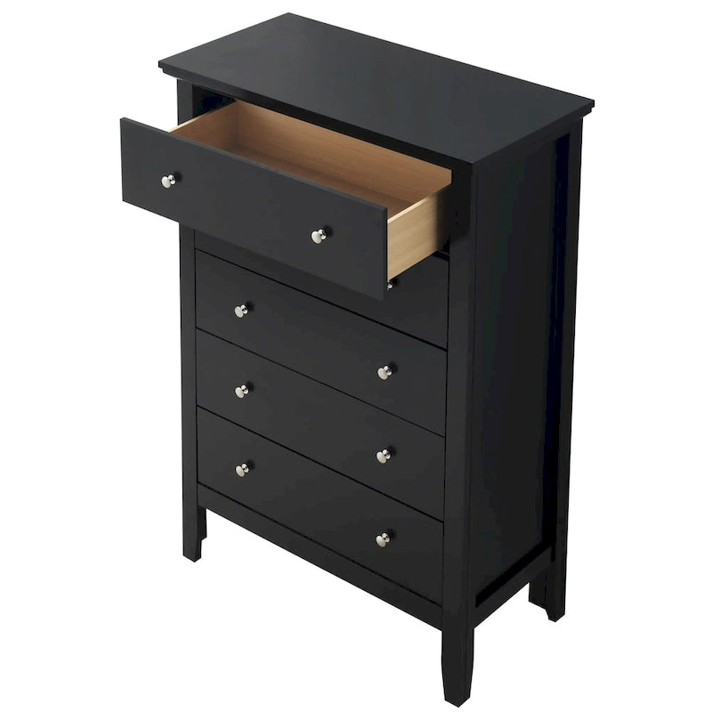 Commode de chambre à 5 tiroirs