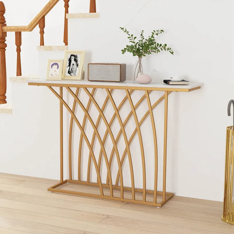 48 Console Table Modern Accent Entryway Table Long End Table
