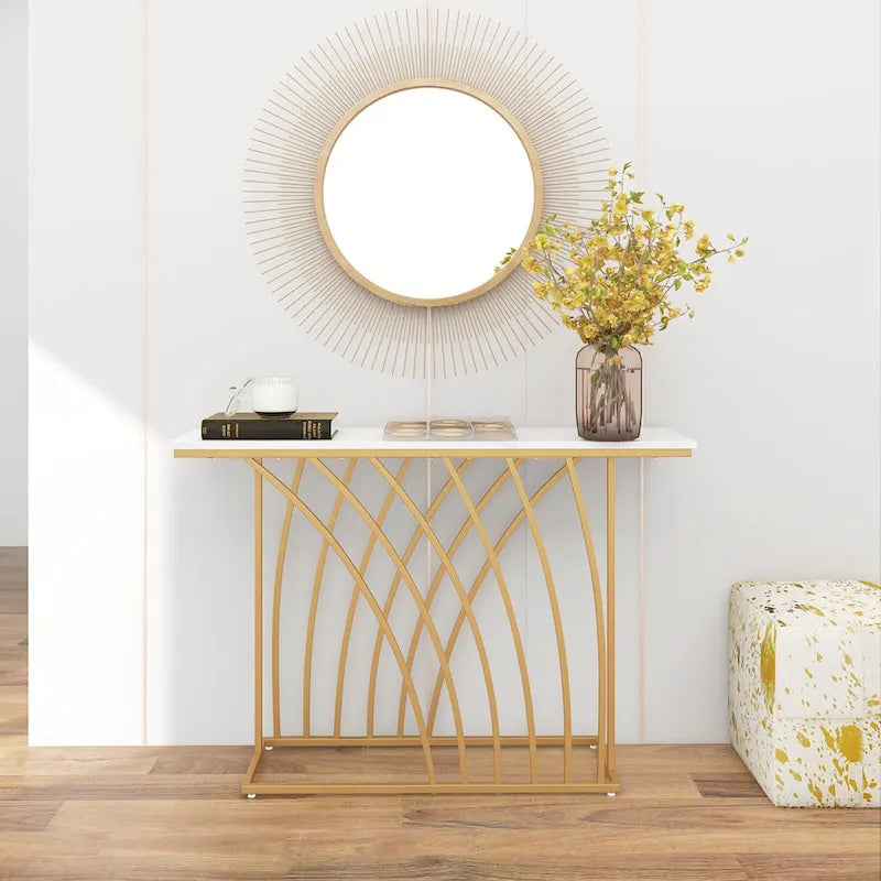 Console moderne, table d'appoint, table d'entrée longue