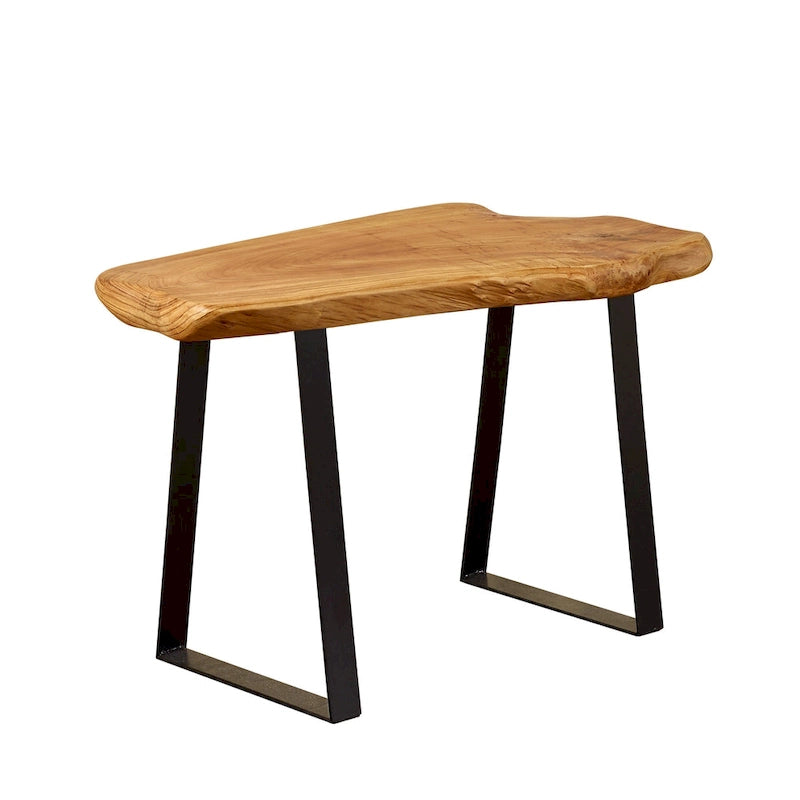 Pieds de table trapèze en métal plat pour meubles