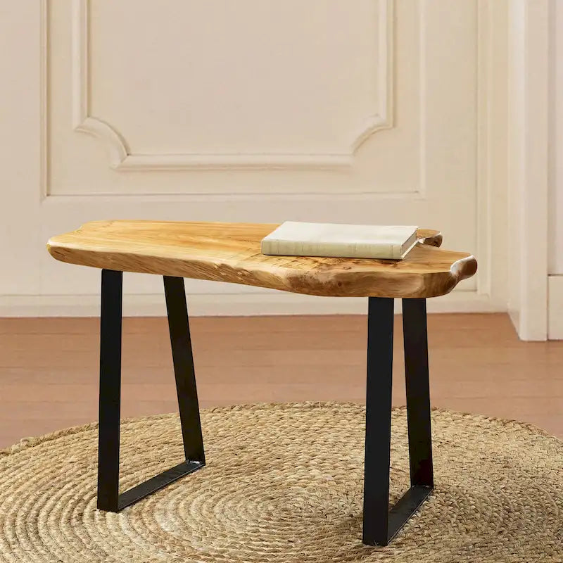 Pieds de table trapèze en métal plat pour meubles