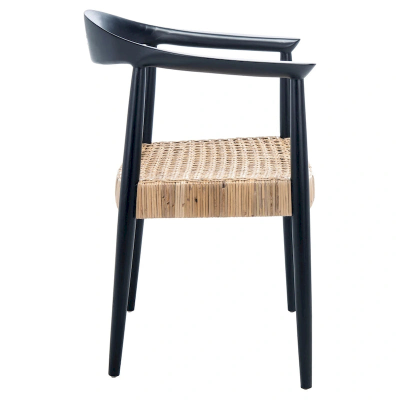 Fauteuil d'appoint en rotin pelé