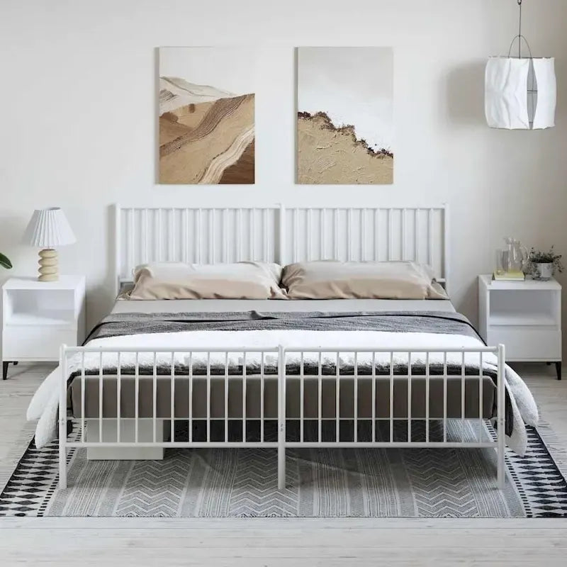 Cadre de lit en métal, sans matelas