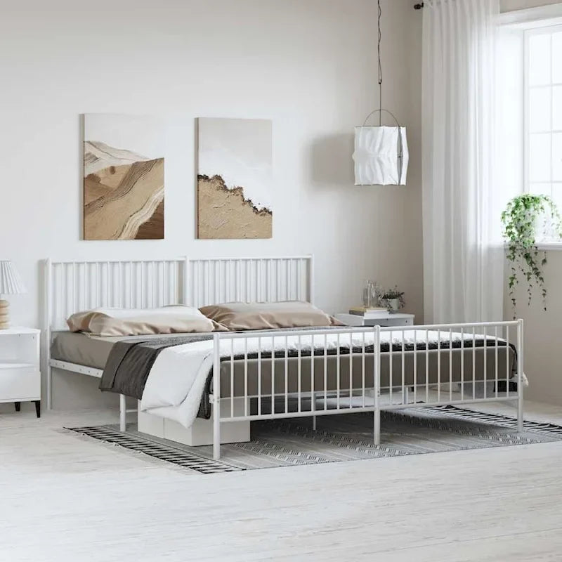 Cadre de lit en métal, sans matelas