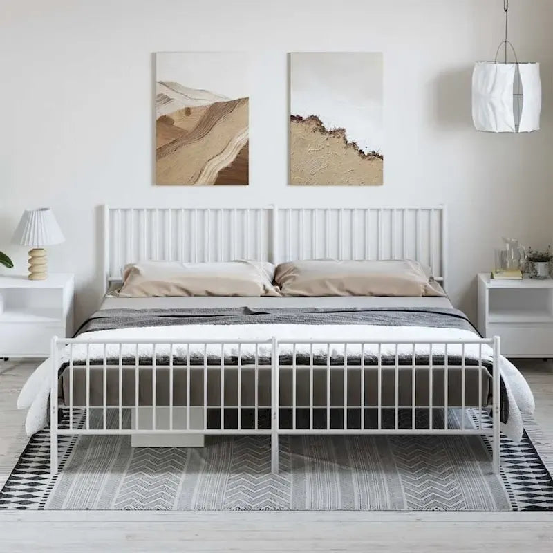 Cadre de lit en métal, sans matelas
