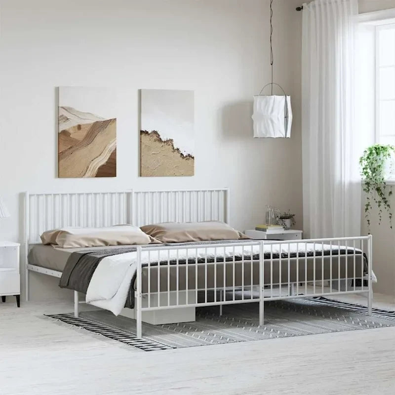 Cadre de lit en métal, sans matelas