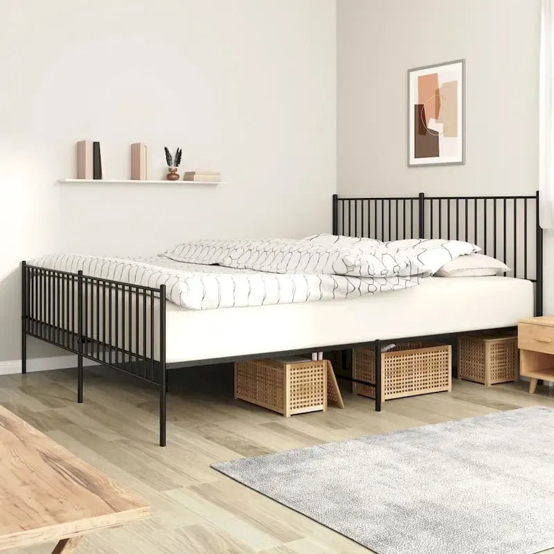 Cadre de lit en métal, sans matelas