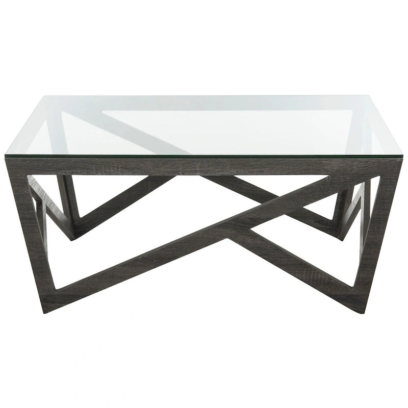 Table basse en verre du milieu du siècle