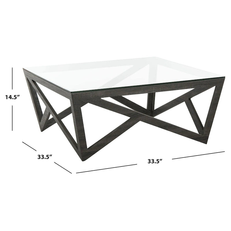 Table basse en verre du milieu du siècle
