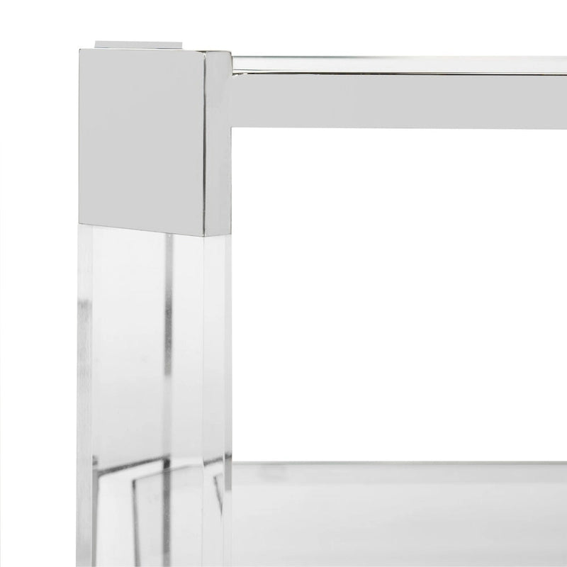 Table basse en verre transparent