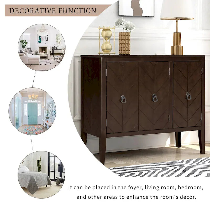 37 Bahut de cuisine de style vintage avec armoire de rangement