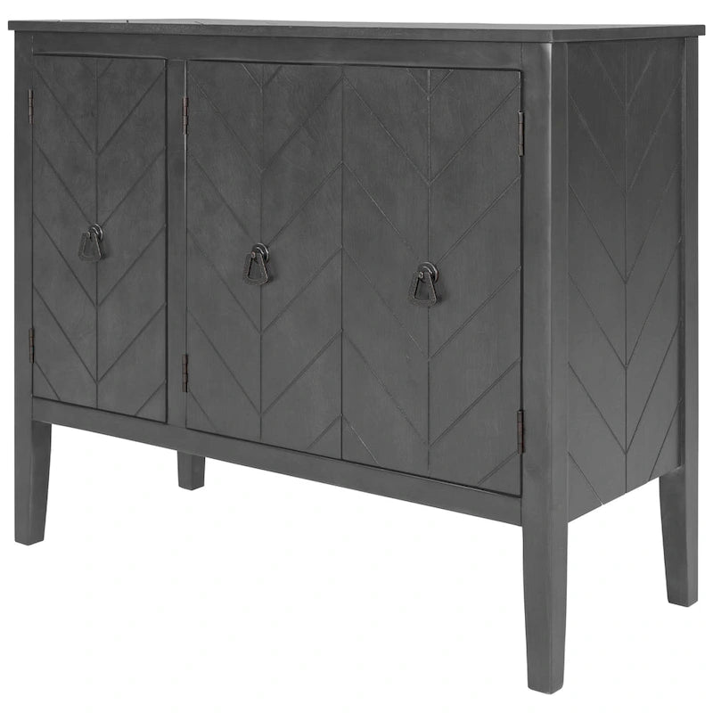 37 Bahut de cuisine de style vintage avec armoire de rangement