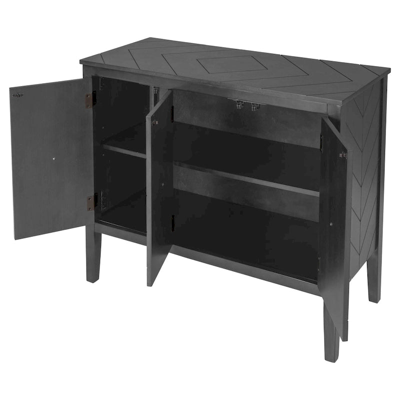 37 Bahut de cuisine de style vintage avec armoire de rangement