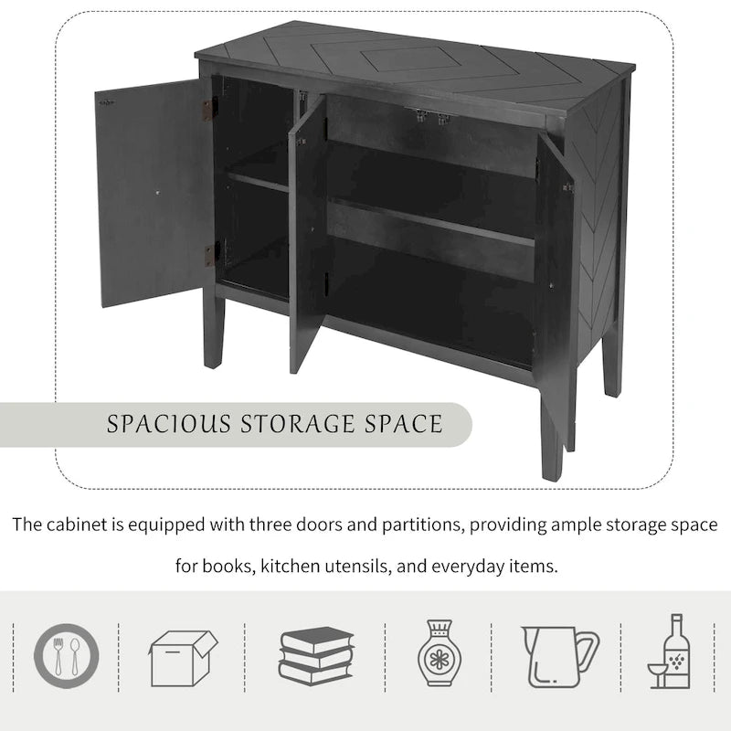37 Bahut de cuisine de style vintage avec armoire de rangement