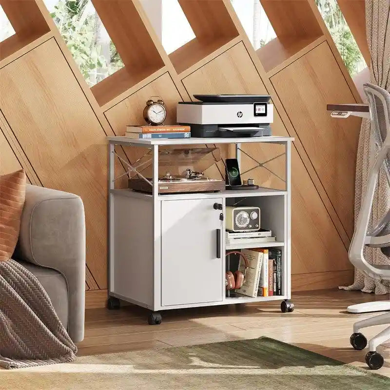 Meuble de rangement avec station de recharge – 16,06P x 23,62L x 25,91H