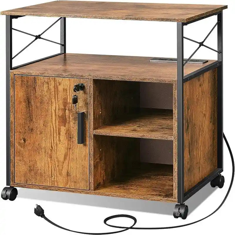 Meuble de rangement avec station de recharge – 16,06P x 23,62L x 25,91H