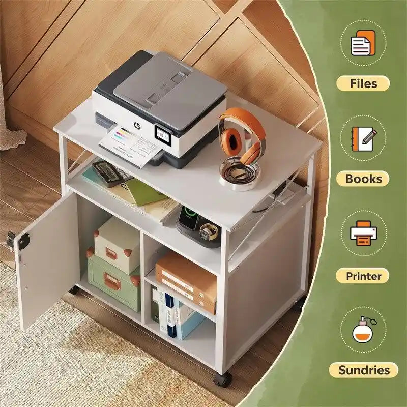Meuble de rangement avec station de recharge – 16,06P x 23,62L x 25,91H