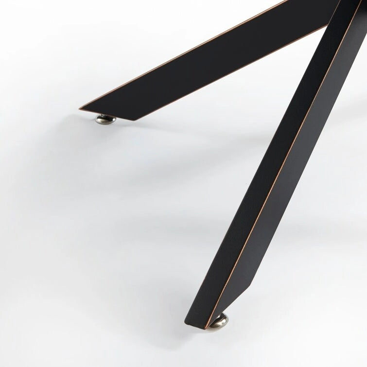 Table basse ronde avec plateau en verre