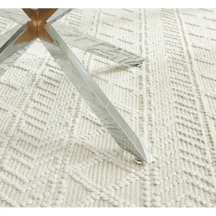 Table basse ronde avec plateau en verre